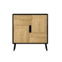 Hanah Home Armario Multiusos Darien - Madera Negra, Roble Zafiro